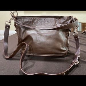 Coach leather crossbody bag